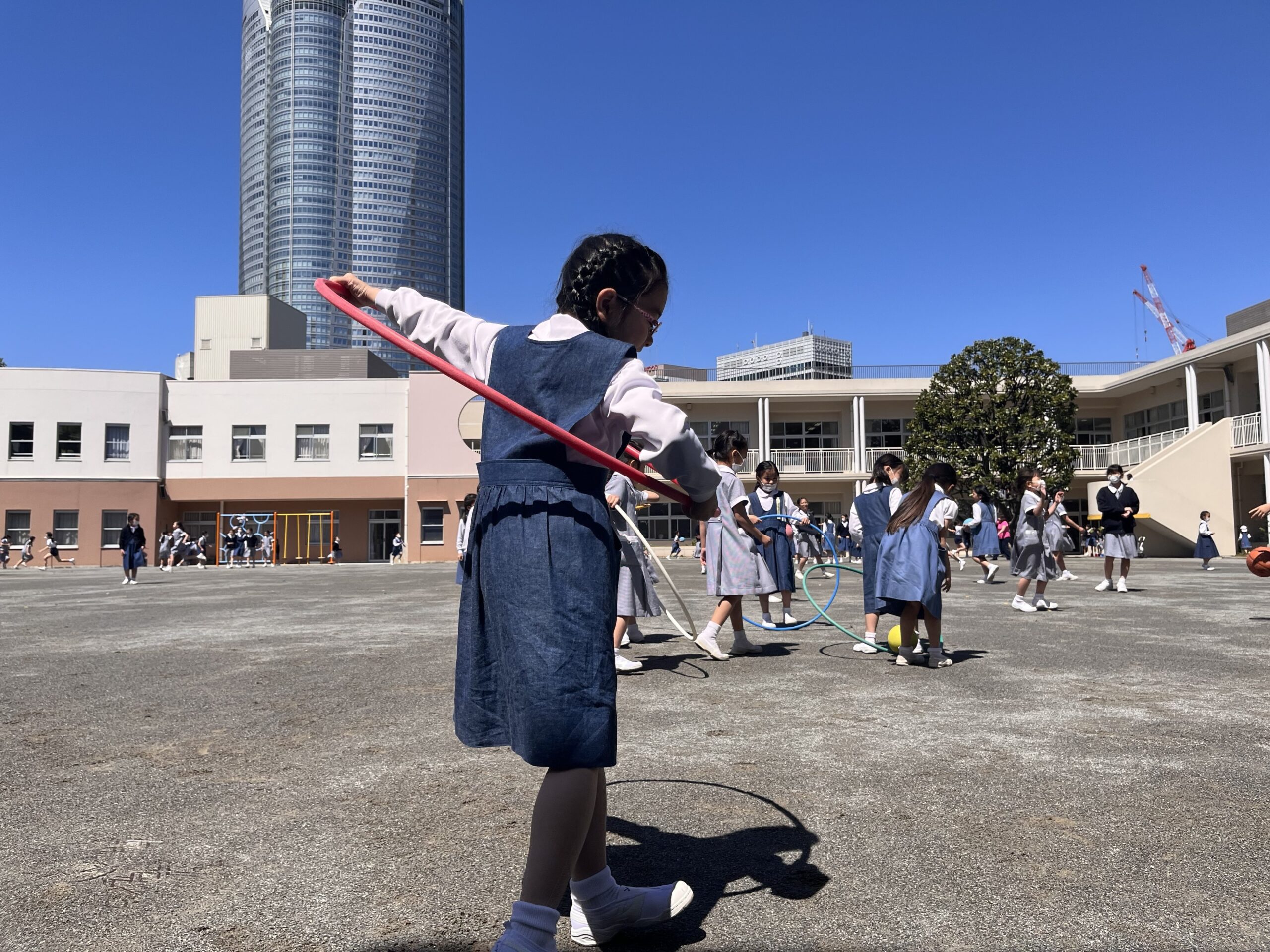 仮校舎の建築進行中 | 小学部長ブログ | 東洋英和女学院小学部